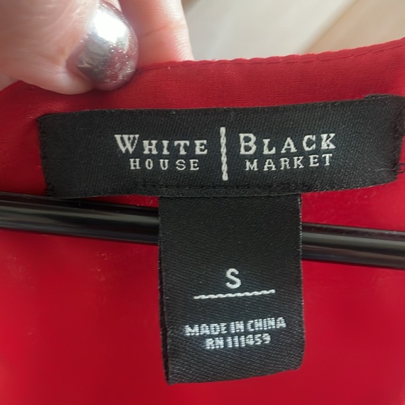 White House black market red dress tank size small - Picture 3 of 11
